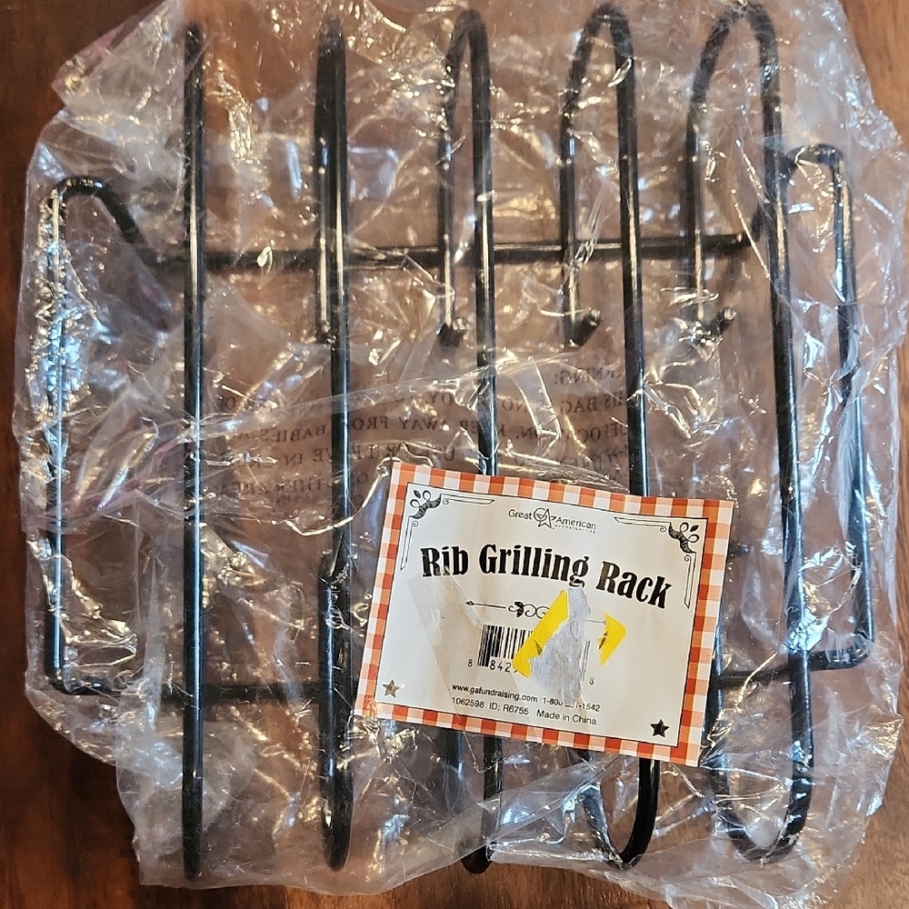 Rib Grilling Rack - Black